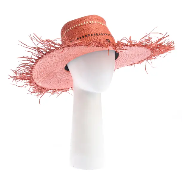 Cappello, in Arancione scuro, Altre fibre, Maison Michel