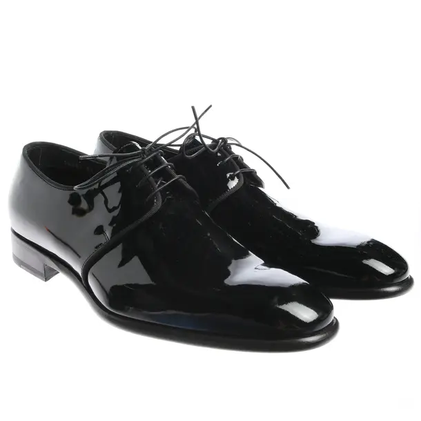 Schnürschuhe in Schwarz, , Santoni