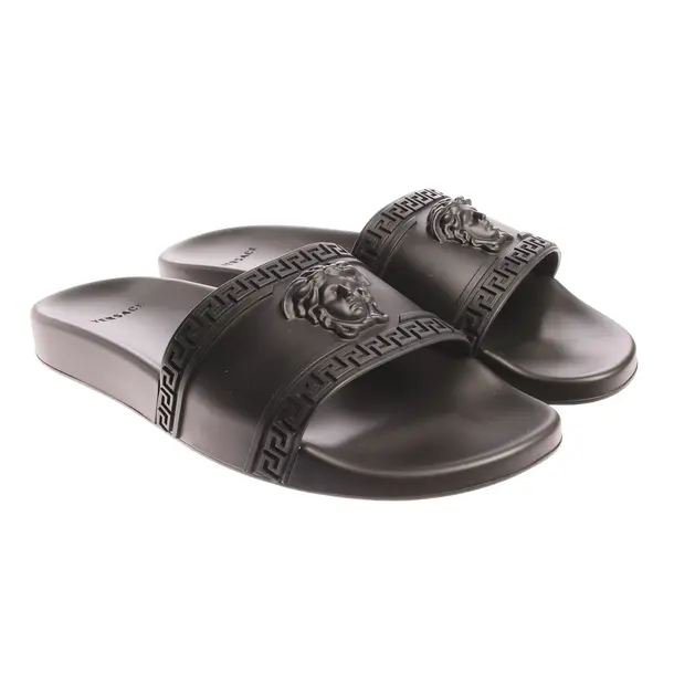 Slides in Black, , Versace