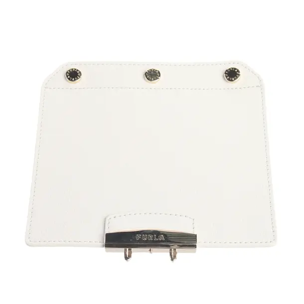 Überschlagklappe, in Hellgrau, Leder, Furla