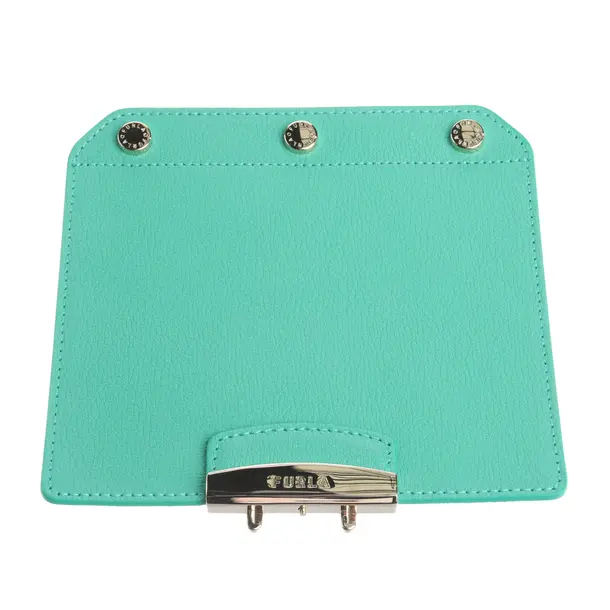 Überschlagklappe, in Grün, Leder, Furla