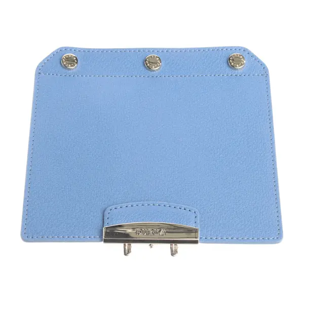 Überschlagklappe, in Blau, Leder, Furla