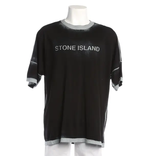 T-Shirt in Black, Cotton, Stone Island