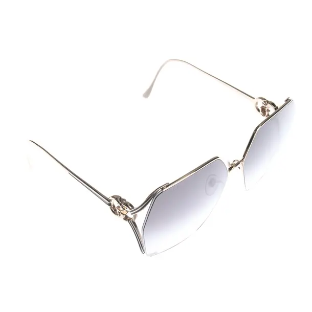 Sonnenbrille in Metallic, Kunststoff, Gucci