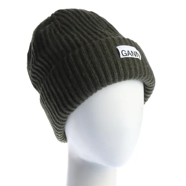 Cappello, in Verde, Lana, Ganni