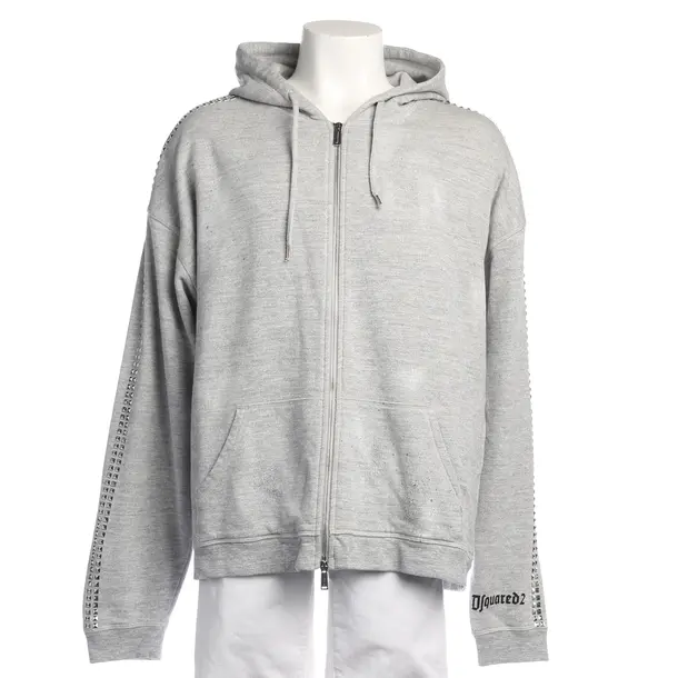Sweatjacke in Grau, Baumwolle, Dsquared