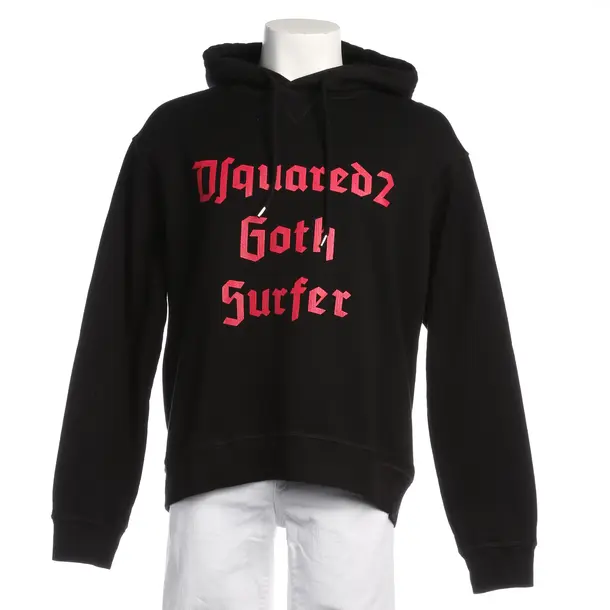 Hoodie in Schwarz, Baumwolle, Dsquared