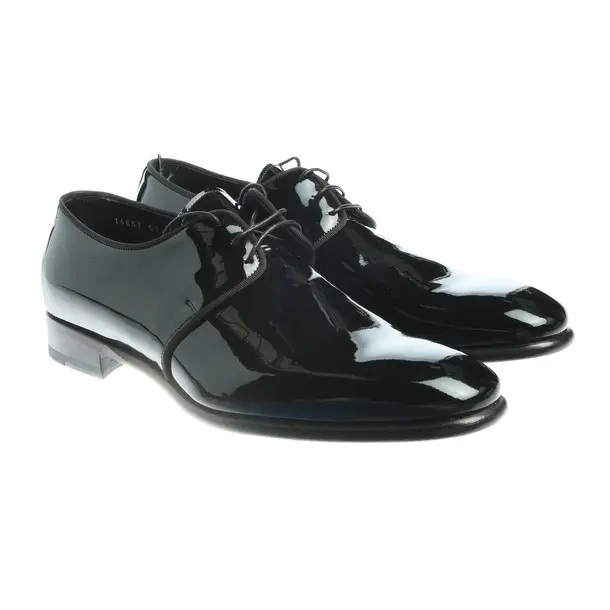 Lace Up Shoes in Black, , Santoni