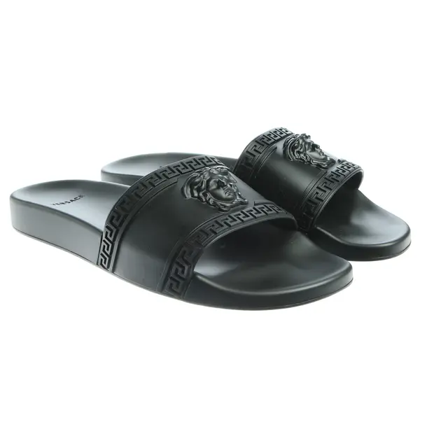 Slides, in Schwarz, Versace