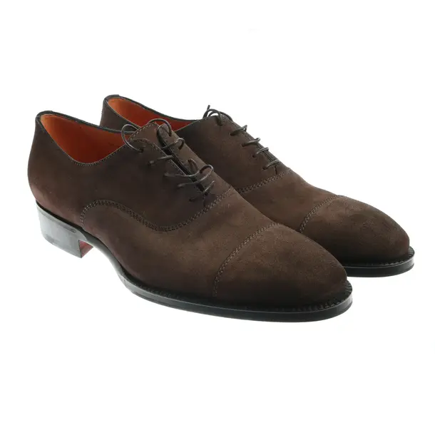 Lace Up Shoes in Brown, , Santoni