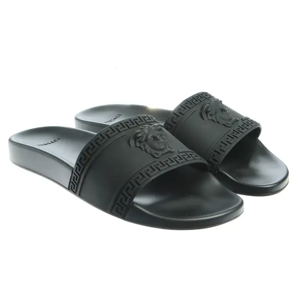 Slides in Black, , Versace