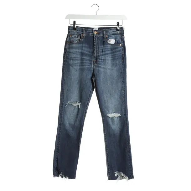 Straight Fit Jeans in Blue, Cotton, 7 for all mankind