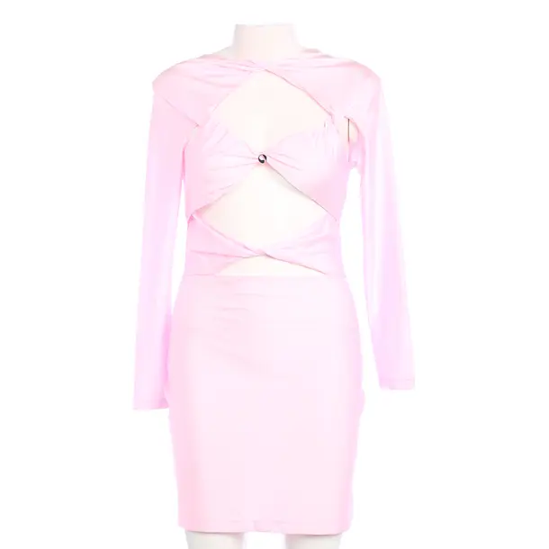 Cocktail Dress in Pink, Polyamide, Coperni