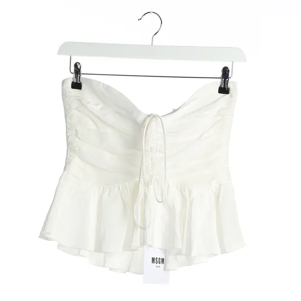 Top in Weiß, Viskose, MSGM