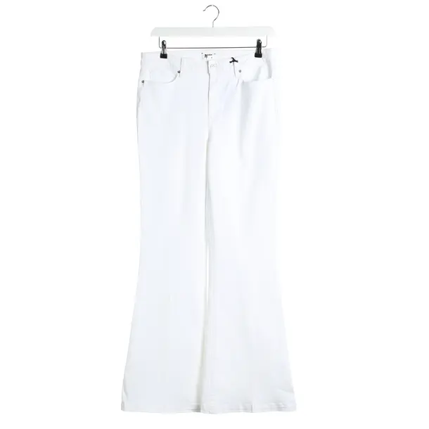 Jeans Bootcut in Weiß, Baumwolle, Paige