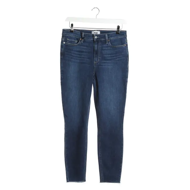 Straight Fit Jeans in Blue, Cotton, Paige