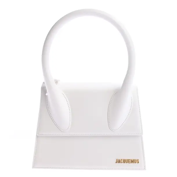 Handbag in White, Leather, Jacquemus