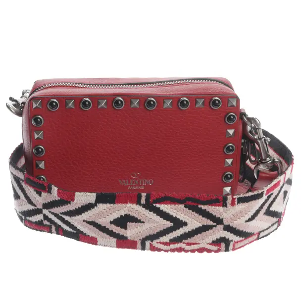 Schultertasche in Rot, Leder, Valentino