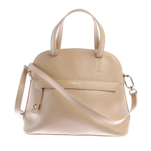 Handbag in White, Leather, Furla