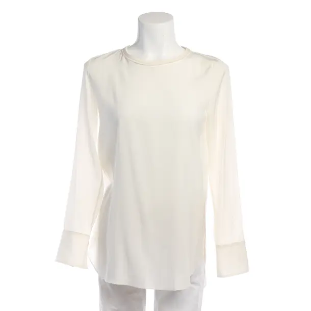 Blouse in White, Silk, Van Laack