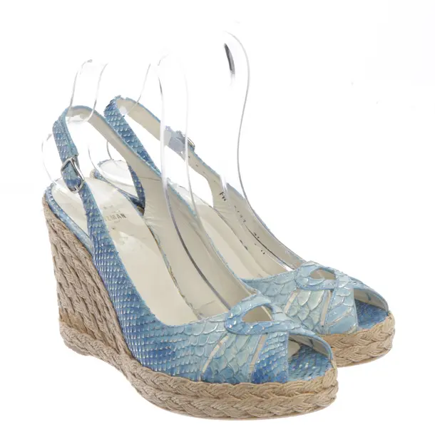Wedges in Blue, , Stuart Weitzman