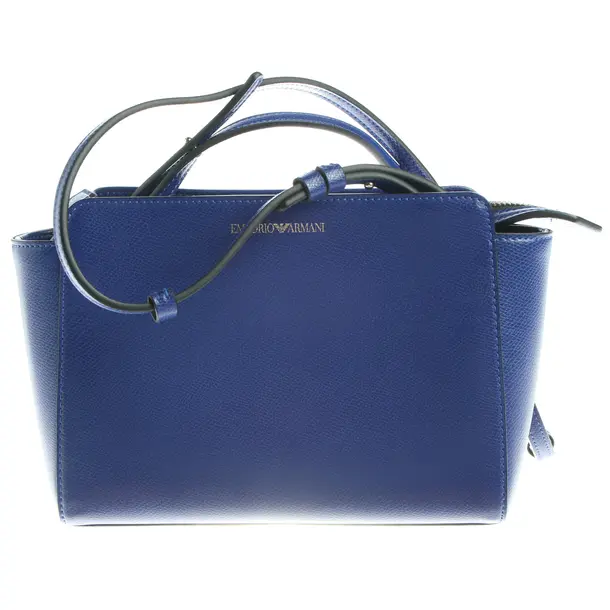 Shoulder Bag in Blue, Polyurethane, Emporio Armani