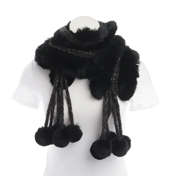 Scarf in Black, Acrylic, Sportalm
