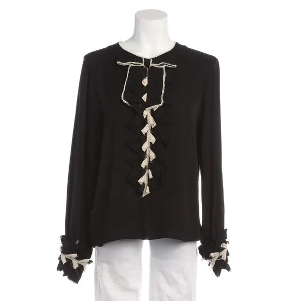 Bluse in Schwarz, Seide, Chanel