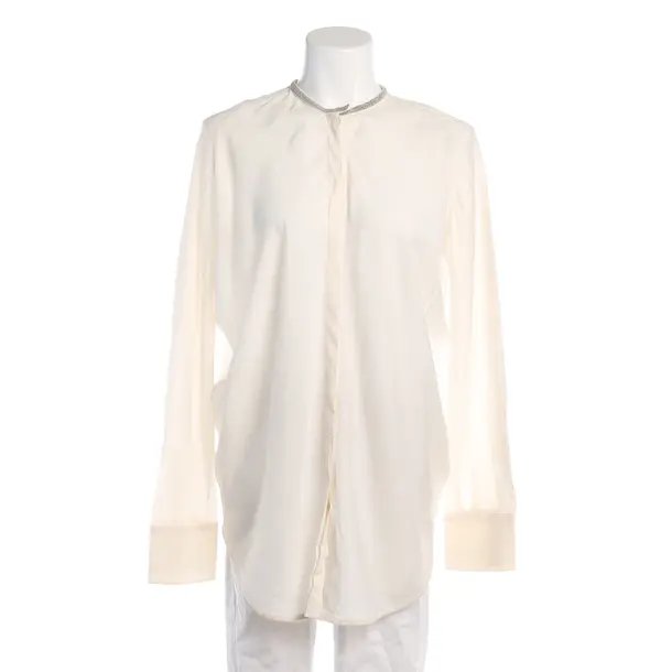 Blouse in White, Silk, Brunello Cucinelli
