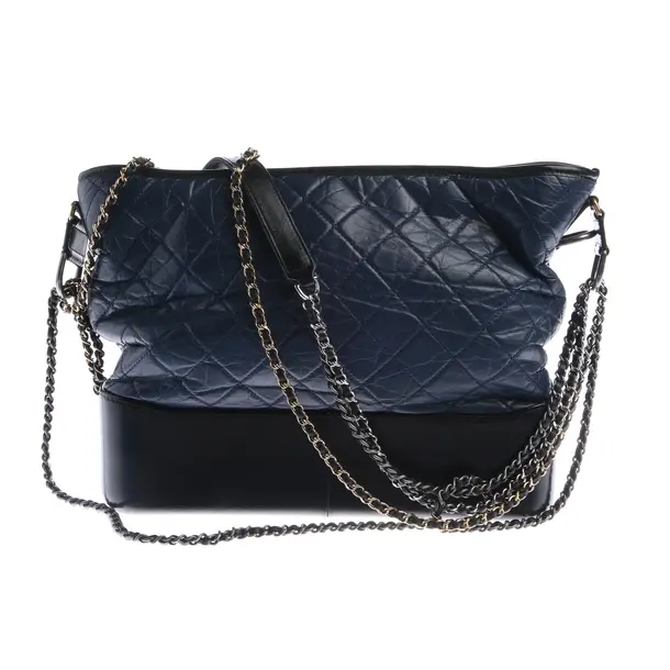 Shoulder Bag in Blue, Leather, Chanel