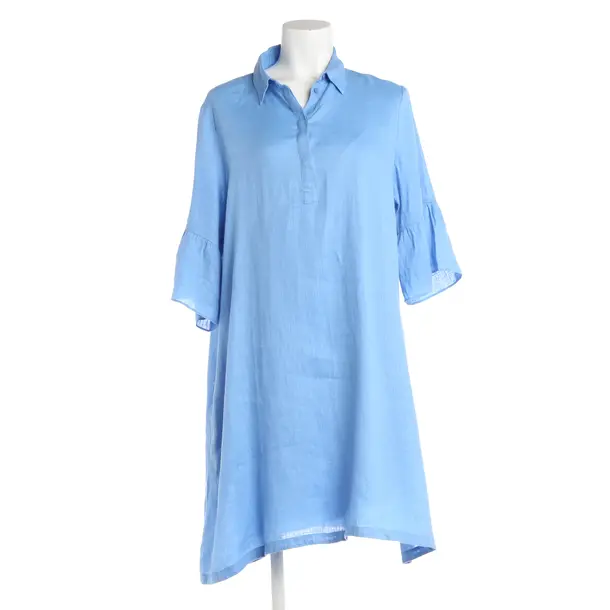 Dress, in Light Blue, Linen, FFC