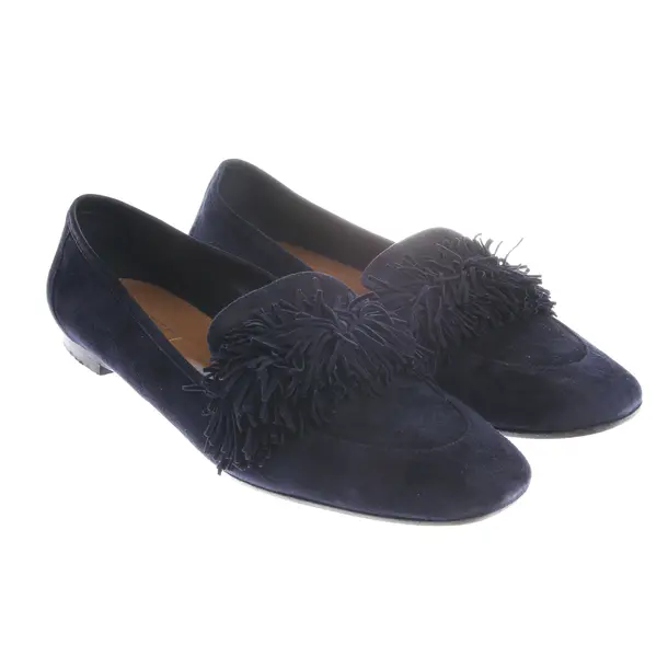 Loafers, in Navy, Aquazzura