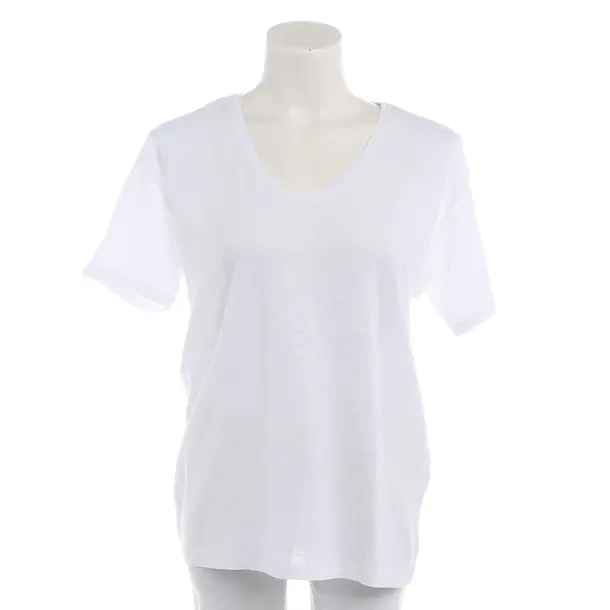 Shirt in White, Linen, Closed