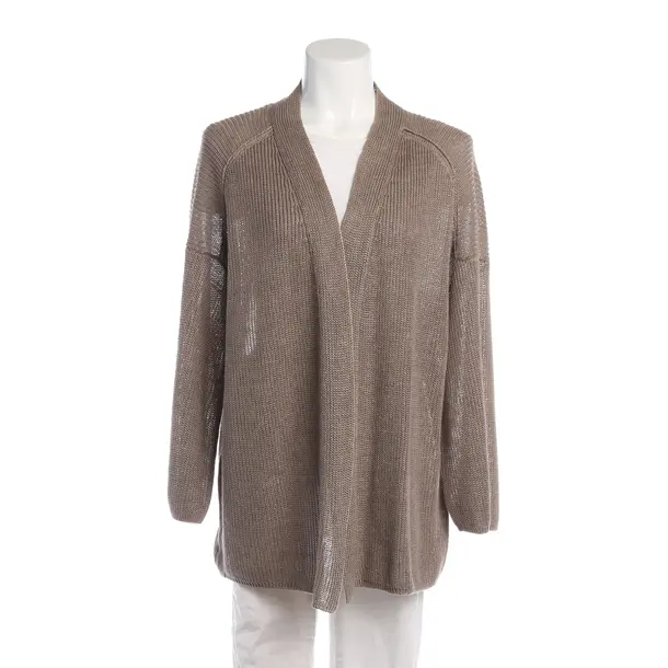 Strickjacke, in Braun, Leinen, Iris von Arnim