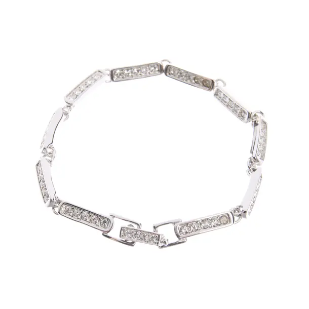 Bracelet in Metallic, Metal (metallic, metallized), Swarovski