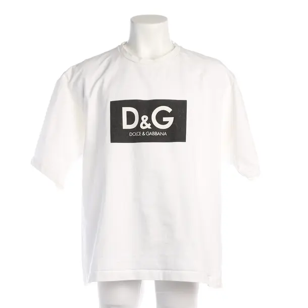 T-Shirt in Weiß, Baumwolle, Dolce & Gabbana