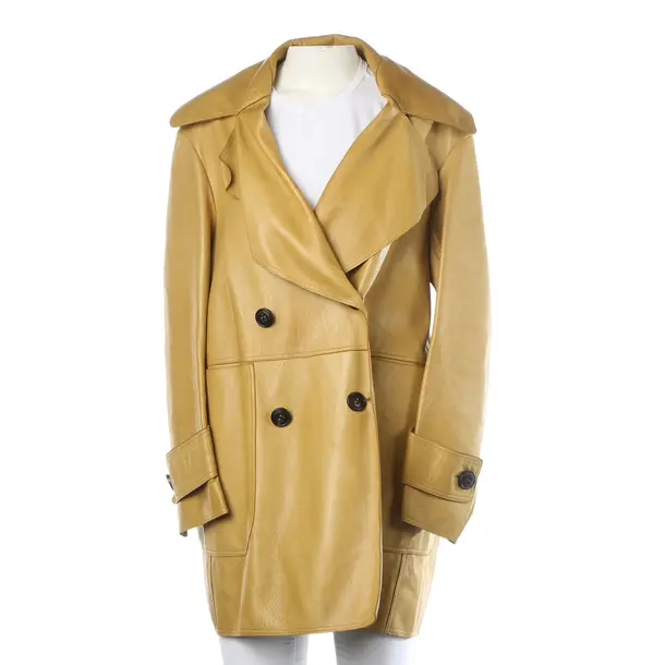 Ledermantel in Gelb, Leder, Burberry Prorsum