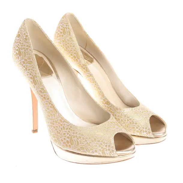 Peep Toes in Metallic, , Dior