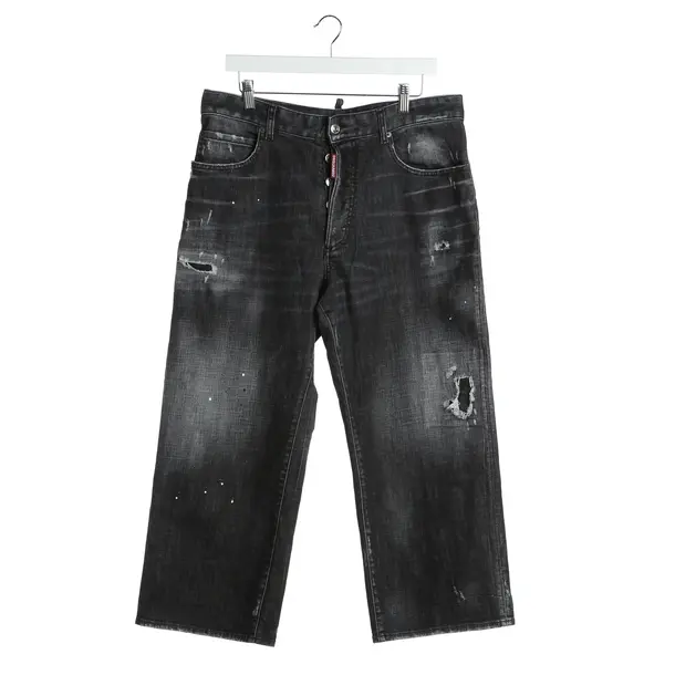 Jeans Straight Fit, in Schwarz, Baumwolle, Dsquared