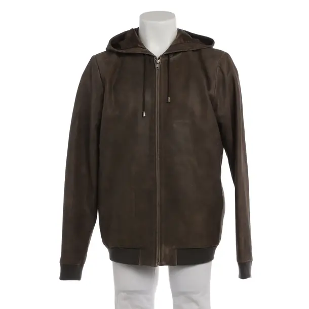 Leather Jacket in Brown, Leather, American Vintage