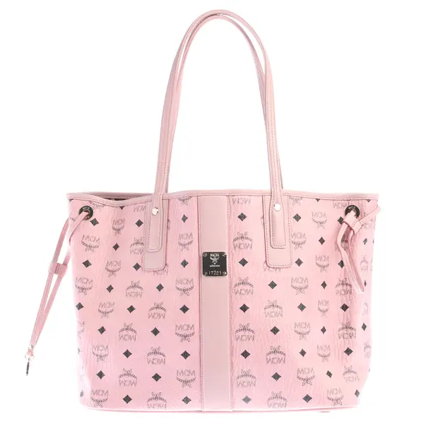 Shopper in Rosa, Leder, MCM