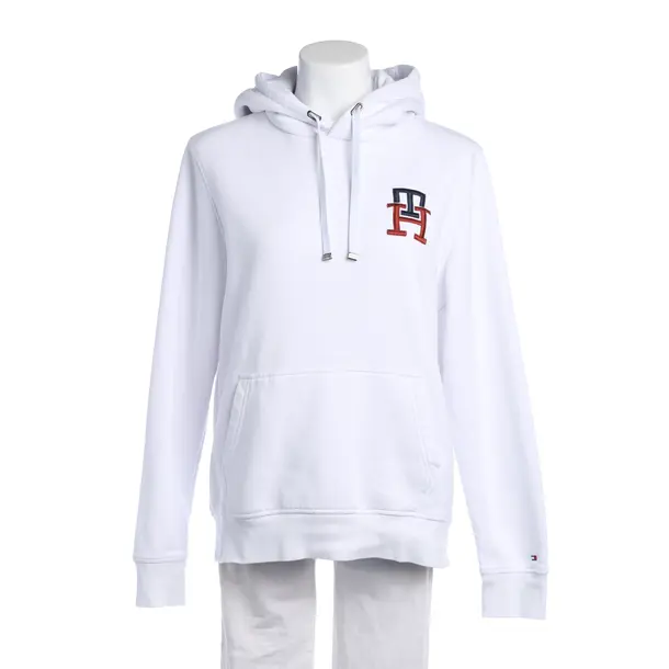 Hoodie in White, Cotton, Tommy Hilfiger