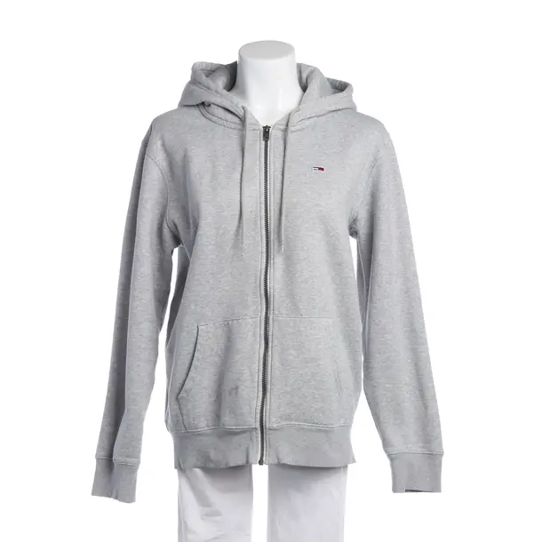Sweatjacke in Grau, Baumwolle, Tommy Jeans