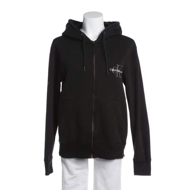 Sweatjacke in Schwarz, Baumwolle, Calvin Klein