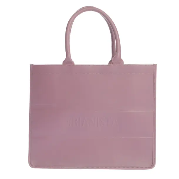 Shopper Bag in Pink, Leather, Riani