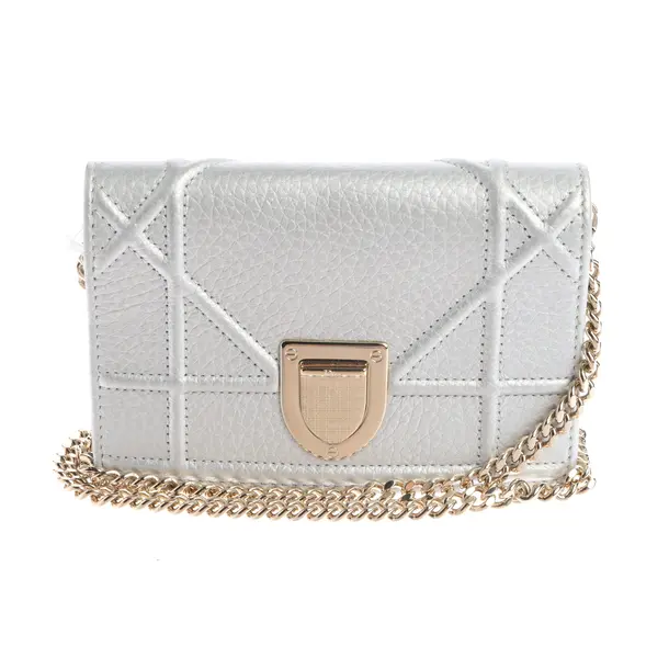Abendtasche in Metallic, Leder, Dior