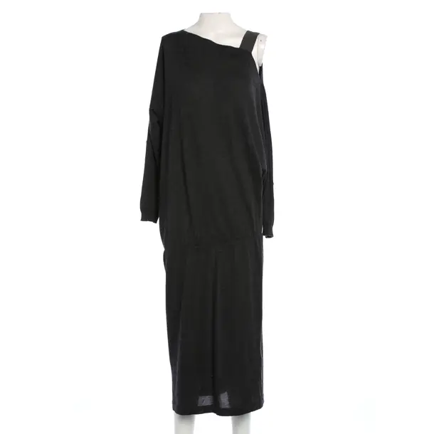 Kleid, in Dunkelgrau, Kaschmir, Brunello Cucinelli