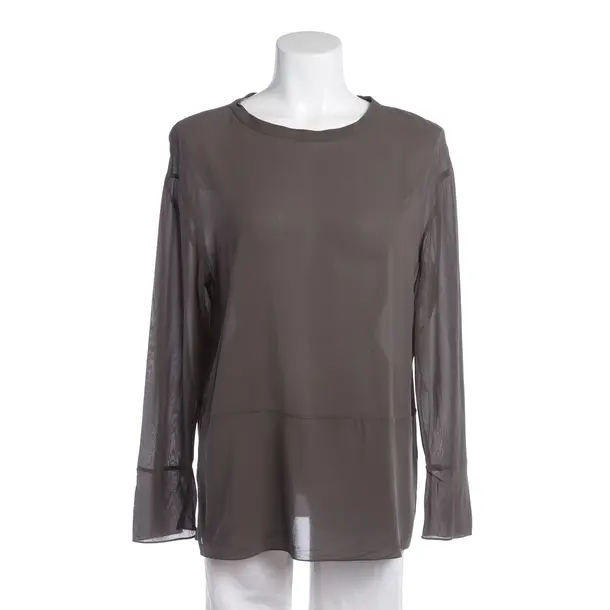Blouse in Gray, Silk, Brunello Cucinelli
