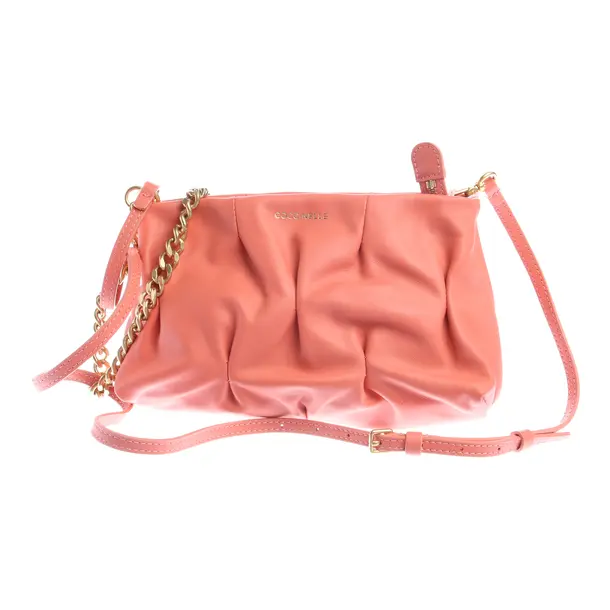 Schultertasche in Rosa, Leder, Coccinelle