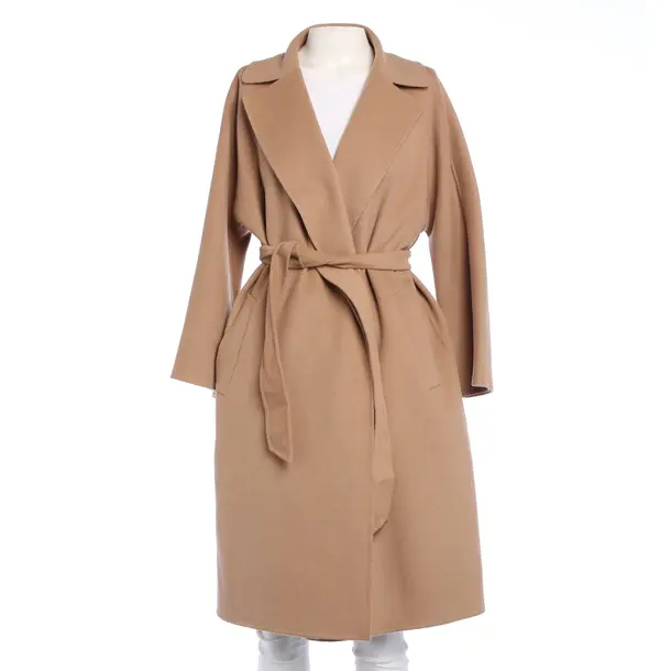 Cappotto mezza stagione, in Marrone chiaro, Lana, Max Mara